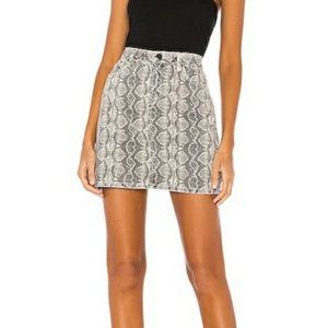 BLANKNYC A-Line High Rise Skirt in Snake Along NEW